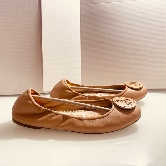 Sam Edelman Tan Leather Soft Comfy Business/ Casual Everyday Ballet Flats SZ 9M - Picture 3 of 10